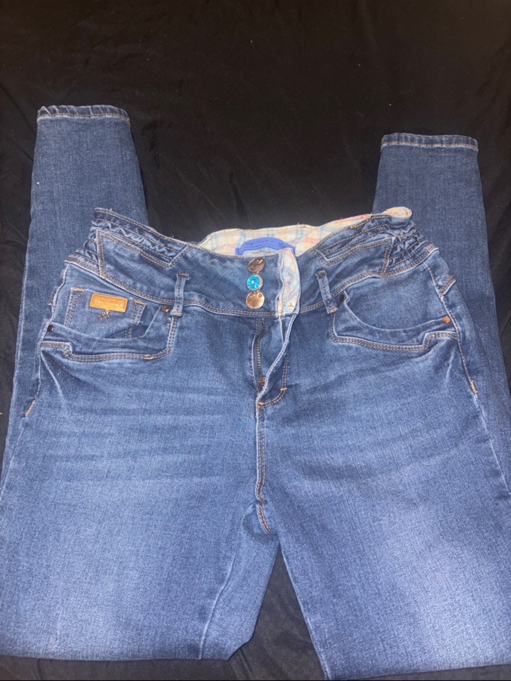 Sexy Couture -Women’s Dark Blue Skinny Jeans with Stretch